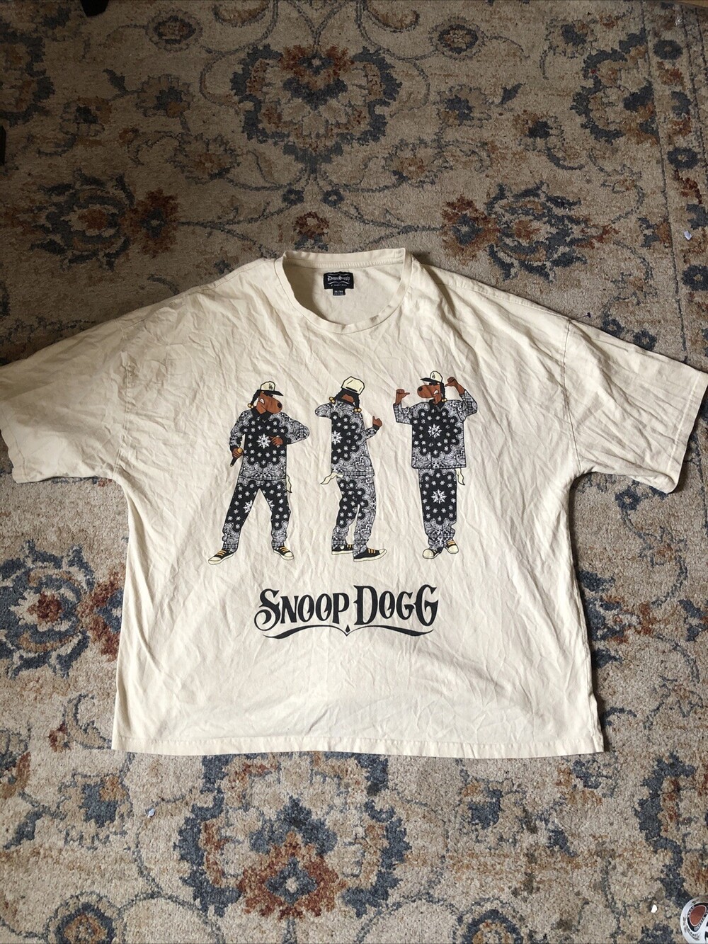 Dogg Supply By Snoop Dogg Rap Tee T Shirt Adult 3XL Ivory Rapper Mens